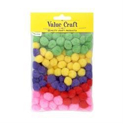 AussieSuperStore Art & Craft Essentials Pom Poms 15mm Pom Poms 15mm | Craft Pom Poms 9331468001768 VCP03